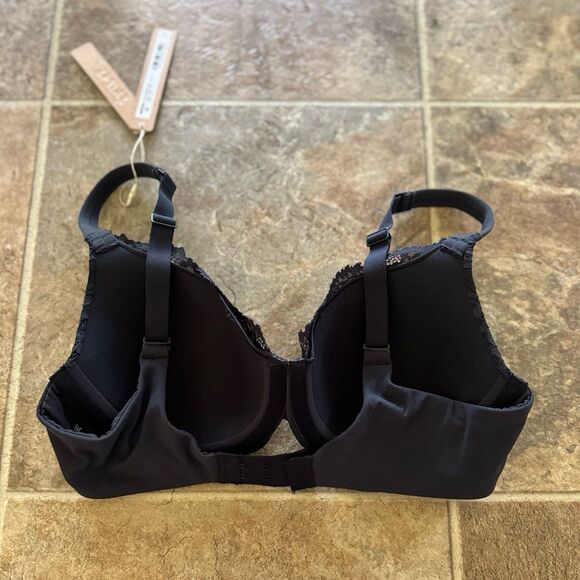 Skims Fits Everybody Lace Full Coverage Bra Onyx Size 34B - Picture 7 of 11